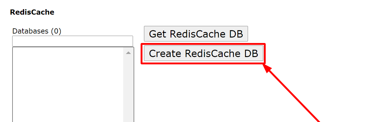 Create RedisCach DB DirectAdmin